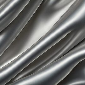 A shiny, silvery sheet with luxurious folds